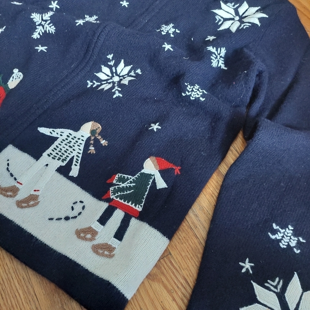 Jones NEW York VINTAGE Winter SWEATER Christmas WEAR WOMEN Sz Small  (Bag E) - Picture 2 of 4